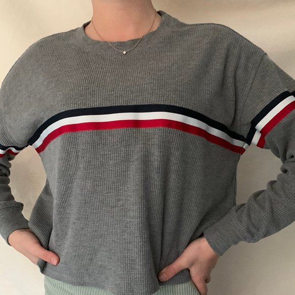 Hollister Boyfriend Striped Tee - Picture 1 of 4